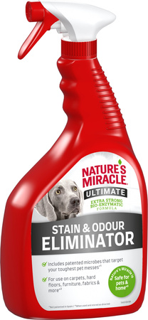 Nature's Miracle® Ultimate Stain & Odour Eliminator Dog – Silny Bioenzymatyczny Środek do Usuwania Uporczywych Plam i Zapachów po Psach z Wielu Powierzchni