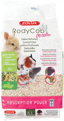 RodyCob Podściółka z Kolb Kukurydzy – Super Chłonna, Bezpyłowa i Biodegradowalna z Aromatem Jeżyny-Liczi dla Małych Ssaków
