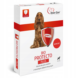 Over zoo obroża naturalna dla psa od 10 do 25kg dla psów średnich na pchły pasożyty i kleszcze