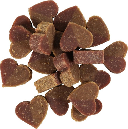 ZOLUX Miękkie Przysmaki Treningowe CANDIES Mini Serduszka z Szynką z Wapniem dla Psa 150g