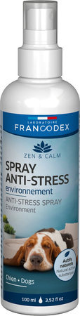 FRANCODEX Spray Antystresowy z Naturalnymi Wyciągami Roślinnymi dla Szczeniąt i Psów do Otoczenia – 100 ml
