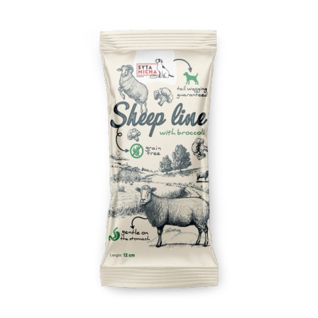 Syta Micha Sheep Line Hipoalergiczna Kość do Żucia Owca z Brokułem – Relaks i Zdrowe Zęby dla Każdego Psa
