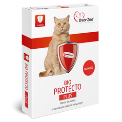 Obroża przeciw pchłą kleszczą i pasożytom naturalna dla kota over zoo