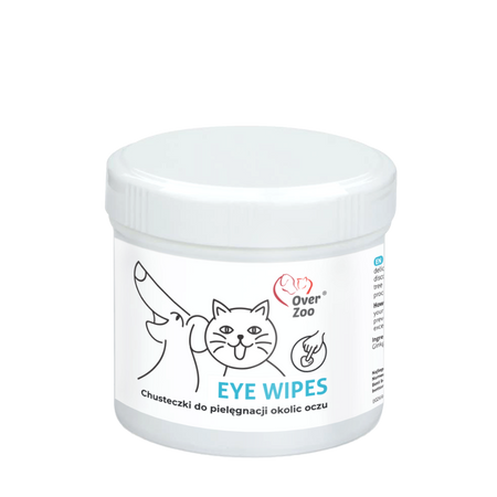 EYE WIPES Chusteczki do pielęgnacji oczu dla psów i kotów – Usuwają przebarwienia, koją z aloesem i miłorzębem japońskim