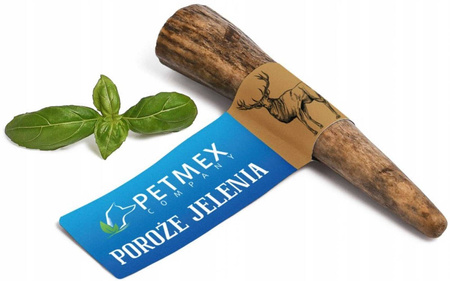 Poroże jelenia L - Marka: Petmex | Naturalny gryzak dla psa | Bez dodatków | Rozmiar L (151g - 220g)