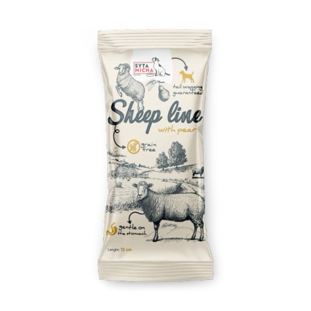 Syta Micha Kość do Żucia Sheep Line Hipoalergiczna Relaksująca Owca z Gruszką dla Psa