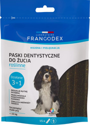 Laboratoire Francodex Roślinne Paski do Gryzienia – Higiena Jamy Ustnej i Świeży Oddech dla Małych Psów (5-10 kg)