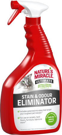 Nature's Miracle® Ultimate Stain & Odour Eliminator Cat – Bioenzymatyczny Pogromca Uporczywych Plam i Zapachów po Kotach