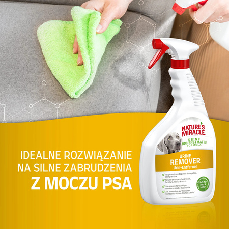 Nature's Miracle® Urine Remover Dog Bioenzymatyczny Eliminator Plam i Zapachów Mocy Psa do Dywanów i Powierzchni.
