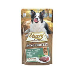 Stuzzy Monoprotein Cielęcina Lekkostrawna Karma Gotowana na Parze dla Psów Dorosłych 150g