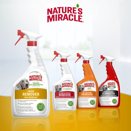 Nature's Miracle® Urine Remover Dog Bioenzymatyczny Eliminator Plam i Zapachów Mocy Psa do Dywanów i Powierzchni.