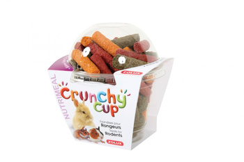 ZOLUX CRUNCHY CUP STICKS Naturalne Chrupiące Przysmaki z Lucerną, Marchewką i Burakiem Bez Cukru dla Zdrowych Zębów Gryzoni 180g