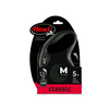 FLEXI Smycz Automatyczna NEW CLASSIC M 5m – Taśma Czarna dla Psa do 25kg z Opatentowanym Systemem Wycofania