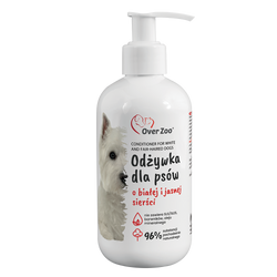 Specjalistyczna Odżywka Rozjaśniająca dla Psów z Białą i Jasną Sierścią – Wzmacnia i Odżywia z Proteinami Kaszmiru i Cytryny