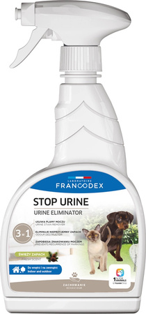FRANCODEX Spray STOP URINE Enzymatyczne usuwanie plam i zapachów z eliminatorem feromonów dla zwierząt domowych