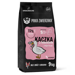 Karma Dla Psa "Indyk i Kaczka" Groszki S 9kg - Producent: Paka Zwierzaka | 75% Mięsa, Oleju i Ziół | Bez Zbóż | Hipoalergiczna