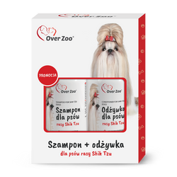 Over Zoo Zestaw Shih Tzu Szampon i Odżywka z Proteinami Kaszmiru – Profesjonalna Pielęgnacja Długiej Sierści