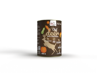 Syta Micha Mokra Karma Chef Monoproteinowy Jeleń z Warzywami Bezzbożowa Hipoalergiczna dla Wrażliwych Psów i Seniorów 400g