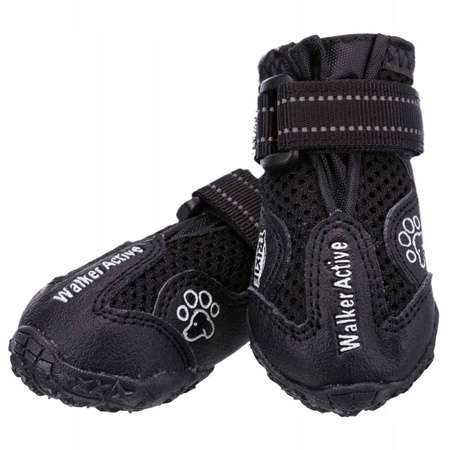 BUTY OCHRONNE Walker Active, XL, 2 szt. - Producent: Trixie | Oddychający materiał | Zapinane na rzepy | 2 sztuki | Odblaskowe paski | Rozmiar XL