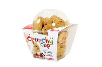 ZOLUX CRUNCHY CUP Marchew – Naturalny Przysmak z Warzywami dla Gryzoni, Wspiera Zdrowe Zęby i Układ Pokarmowy