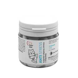 Anti Stress – Naturalny preparat łagodzący stres i niepokój u psów i kotów z walerianą i L-tryptofanem