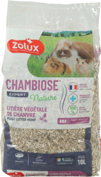 ZOLUX Ściółka Chambiose Nature Wysoko Chłonna Konopna Biodegradowalna dla Królika i Gryzoni 10 l
