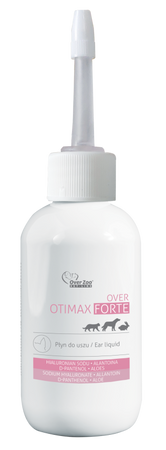 Over Otimax Forte Skuteczna Pielęgnacja Uszu Z Aloesem i D-pantenolem dla Psów i Kotów – 90ml