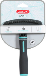 ZOLUX Zgrzebło ANAH z wysuwanymi zębami ze stali nierdzewnej do efektywnej pielęgnacji sierści długiej i średniej