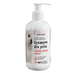 Naturalny Szampon Rozjaśniający dla Psów z Białej i Jasnej Sierści, z Proteinami Kaszmiru i Ekstraktem z Cytryny.