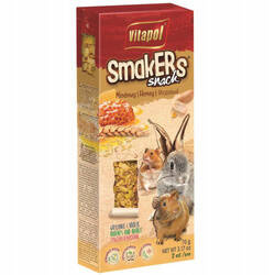 SMAKERS DLA GRYZONI-MIODOWY - Producent: Vitapol | Karma uzupełniająca | Miodowy | Opakowanie 70g