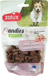 ZOLUX CANDIES Mini Udka z Szynką dla Psa 150g – Miękkie Przysmaki Treningowe z Wapniem dla Zdrowych Zębów i Kości.