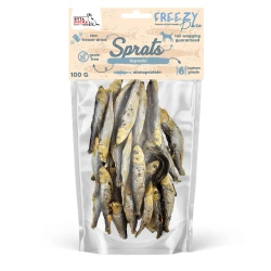Syta Micha FREEZY Pure Liofilizowane Szprotki – 100% naturalny, hipoalergiczny przysmak bogaty w Omega-3 dla psów 100g.