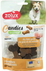 ZOLUX Przysmaki Treningowe CANDIES Maxi Miękkie Kostki z Drobiem i Wątróbką (2w1) dla Psów