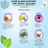 OVER Gland Support Soft Chews – Kompleksowe wsparcie dla prawidłowych gruczołów okołoodbytowych i zdrowego trawienia psów 150g