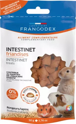 FRANCODEX Przysmak Intestinet Wspierający Trawienie z Prebiotykami i Jabłkiem dla Królików i Gryzoni 50g