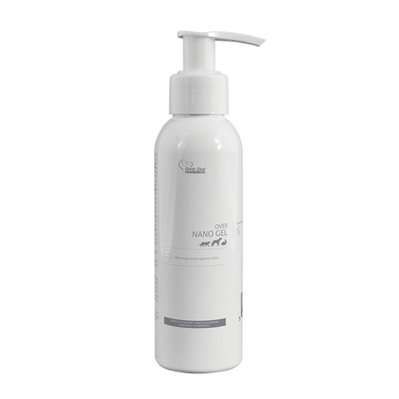 Over Nano Gel Regenerujący i łagodzący żel z nanosrebrem i miedzią dla psów i kotów 125 ml