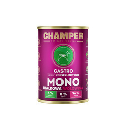Zestaw 12 x Champer Pet Care Formula Wołowina 400g - Monobiałkowa Karma dla Psów Bez Zbóż z Fitobiotykami