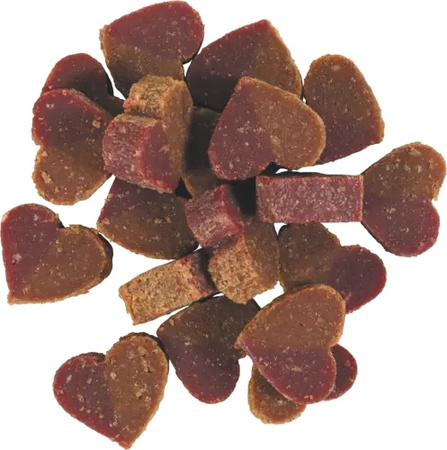 ZOLUX Miękkie Przysmaki Treningowe CANDIES Mini Serduszka z Szynką z Wapniem dla Psa 150g