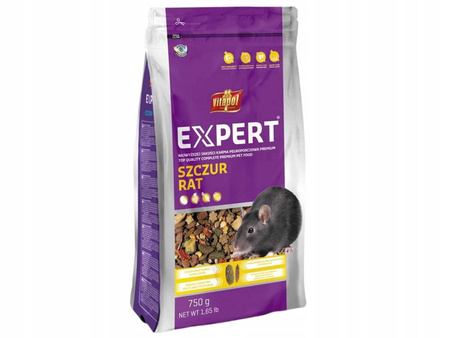 EXPERT SZCZUR 750g - Producent: Vitapol | Karma pełnoporcjowa | Expert w żywieniu szczurów | Opakowanie 750 g