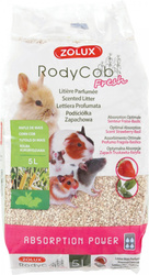 RodyCob Podściółka z Kolb Kukurydzy Super Chłonna i Bezpyłowa, Biodegradowalna z Aromatem Truskawka-Bazylia dla Małych Ssaków
