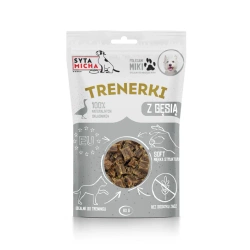 Syta Micha Przysmaki Treningowe Monobiałkowe z Gęsią 80g – Miękkie, Hipoalergiczne Smaczki dla Psów z Wrażliwym Układem Pokarmowym