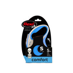 FLEXI New Comfort Smycz Automatyczna – Precyzyjna Kontrola i Wygoda z Wytrzymałą Taśmą 5m dla Psów do 15kg