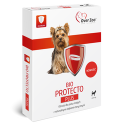 Obroża dla psa do 10 kg przeciw kleszczą pchłą i pasożytom BIO PROTECTO PLUS over zoo