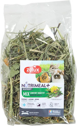ZOLUX Nutrimeal Mix Mieszanka ZIÓŁ Na Dobre Trawienie z Niską Zawartością Wapnia i Wysokim Błonnikiem dla Królików, Kawii i Szynszyli 100g