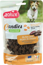 ZOLUX Miękkie Przysmaki Treningowe CANDIES Mini Gwiazdki z Wątróbką - Idealne do treningu i nagradzania psów