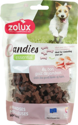 ZOLUX CANDIES Miękkie Przysmaki Treningowe Mini Kostki z Szynką dla Psa 150g – Idealne do skutecznego nagradzania
