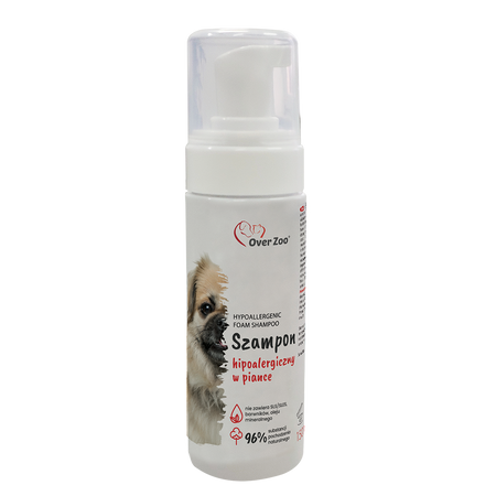 PetsCare Hipoalergiczny Szampon w Piance dla Psów: Łagodna Pielęgnacja Wrażliwej Skóry i Sierści z D-pantenolem.