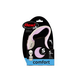 FLEXI New Comfort S Automatyczna Smycz Taśmowa 5m Różowa dla Psa – Komfort i Wytrzymałość na Każdą Pogodę