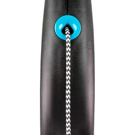 FLEXI Smycz automatyczna Black Design XS, Linka 3m, Odcienie Niebieskiego – Praktyczna i Stylowa dla Psów do 8kg