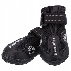 Buty ochronne Walker Active, XS, 2 szt - Producent: Trixie | Oddychający materiał | Zapinane na rzepy | 2 sztuki | Odblaskowe paski | Rozmiar XS